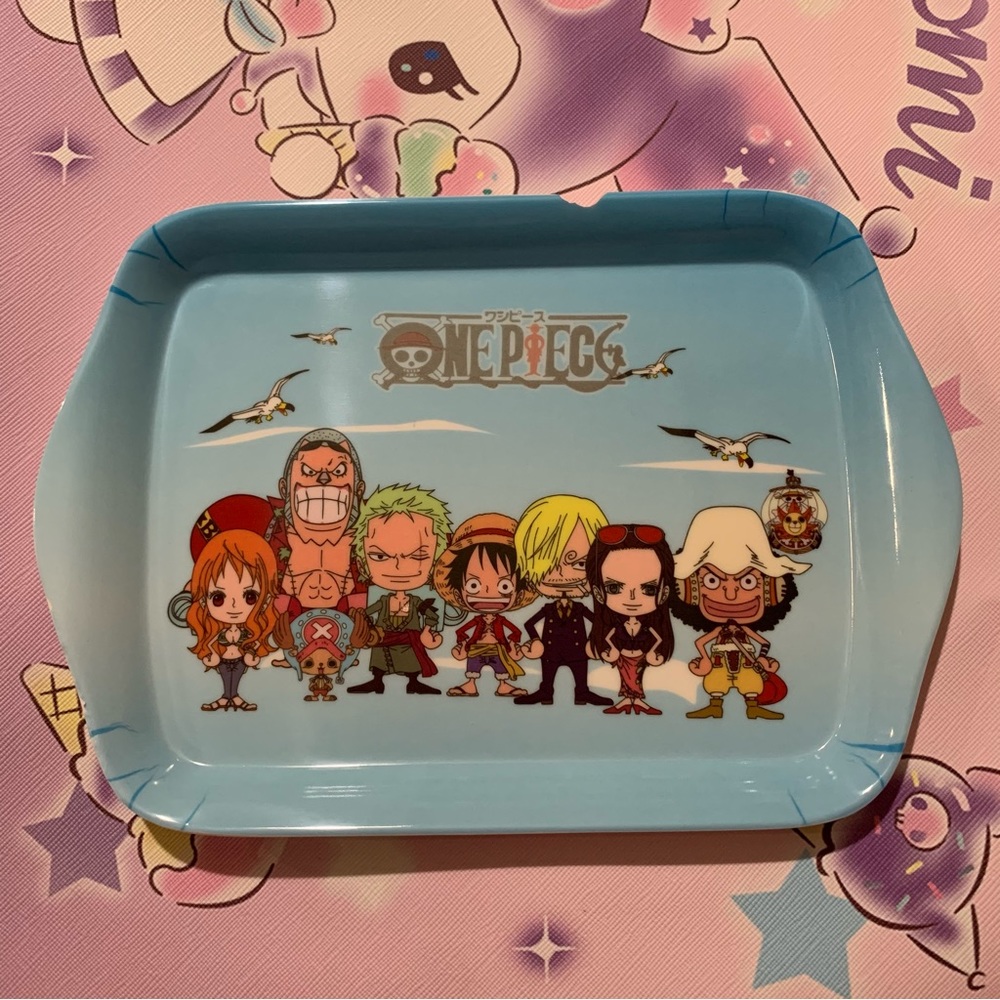 One Piece Anime Small Plastic Tray - as is
